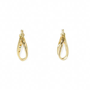 YELLOW GOLD INFINITY EARRINGS