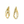Load image into Gallery viewer, YELLOW GOLD INFINITY EARRINGS
