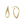 Load image into Gallery viewer, YELLOW GOLD INFINITY EARRINGS
