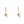 Load image into Gallery viewer, YELLOW GOLD SPHERE DROP EARRINGS

