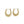 Load image into Gallery viewer, YELLOW GOLD SHELL STYLE HOOP EARRINGS
