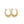 Load image into Gallery viewer, YELLOW GOLD SHELL STYLE HOOP EARRINGS
