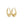 Load image into Gallery viewer, YELLOW GOLD MATTE AND POLISHED SHRIMP HOOP EARRINGS
