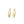 Load image into Gallery viewer, YELLOW GOLD HOLLOW SHRIMP HOOP EARRINGS
