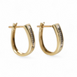 Load image into Gallery viewer, YELLOW GOLD NATURAL DIAMOND EARRINGS
