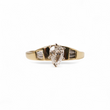 Load image into Gallery viewer, YELLOW GOLD LADY'S RING WITH NATURAL PEAR CUT DIAMOND
