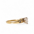 Load image into Gallery viewer, YELLOW GOLD LADY'S RING WITH NATURAL PEAR CUT DIAMOND
