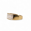 Load image into Gallery viewer, YELLOW GOLD MEN'S RING WITH NATURAL DIAMONDS.
