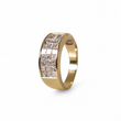 Load image into Gallery viewer, YELLOW GOLD MEN'S RING WITH NATURAL DIAMONDS.
