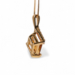 Load image into Gallery viewer, YELLOW GOLD CITRINE GEMSTONE AND NATURAL DIAMOND EARRINGS, PENDANT AND CHAIN
