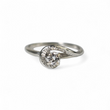 Load image into Gallery viewer, WHITE GOLD LADY'S NATURAL DIAMOND SOLITAIRE RING
