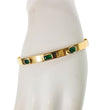 Load image into Gallery viewer, YELLOW GOLD BRACELET WITH NATURAL EMERALD STONES

