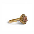 Load image into Gallery viewer, YELLOW GOLD LADY'S RING WITH MORGANITE STONE AND DIAMONDS
