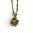 Load image into Gallery viewer, YELLOW GOLD CULTURED PEARL PENDANT WITH NATURAL DIAMONDS AND BOX CHAIN
