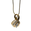 Load image into Gallery viewer, YELLOW GOLD NECKLACE WITH NATURAL DIAMONDS PENDANT
