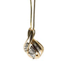 Load image into Gallery viewer, YELLOW GOLD NECKLACE WITH NATURAL DIAMONDS PENDANT
