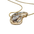 Load image into Gallery viewer, YELLOW GOLD NECKLACE WITH NATURAL DIAMONDS PENDANT
