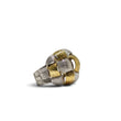 Load image into Gallery viewer, TWO TONE BASKET DOME RING

