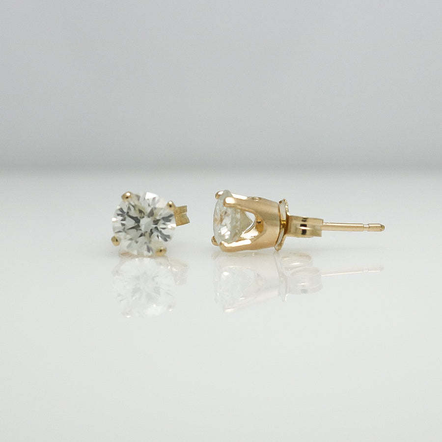 SOLITAIRE DIAMOND EARRINGS