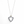 Load image into Gallery viewer, WHITE GOLD NATURAL SAPPHIRE PENDANT WITH DIAMONDS AND GOLD CHAIN
