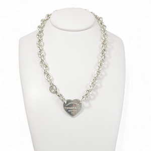 TIFFANY & CO CHAIN WITH RETURN TO TIFFANY HEART TAG
