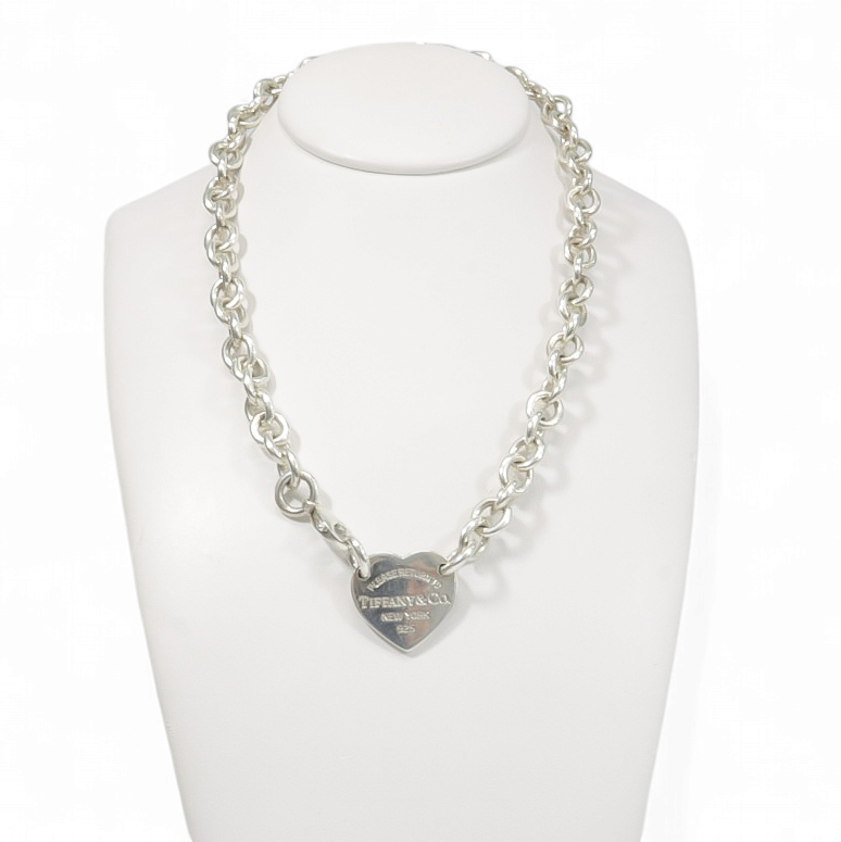 TIFFANY & CO CHAIN WITH RETURN TO TIFFANY HEART TAG