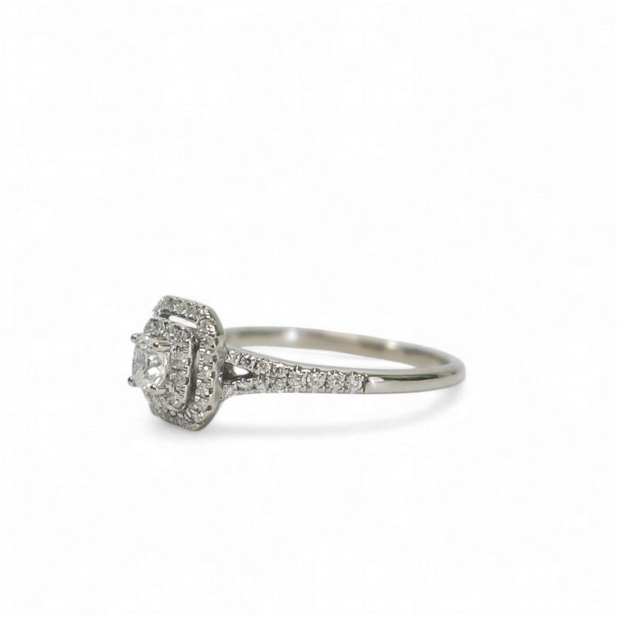 DOUBLE HALO DIAMOND RING