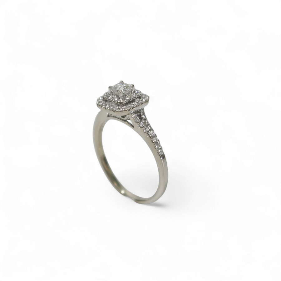 DOUBLE HALO DIAMOND RING