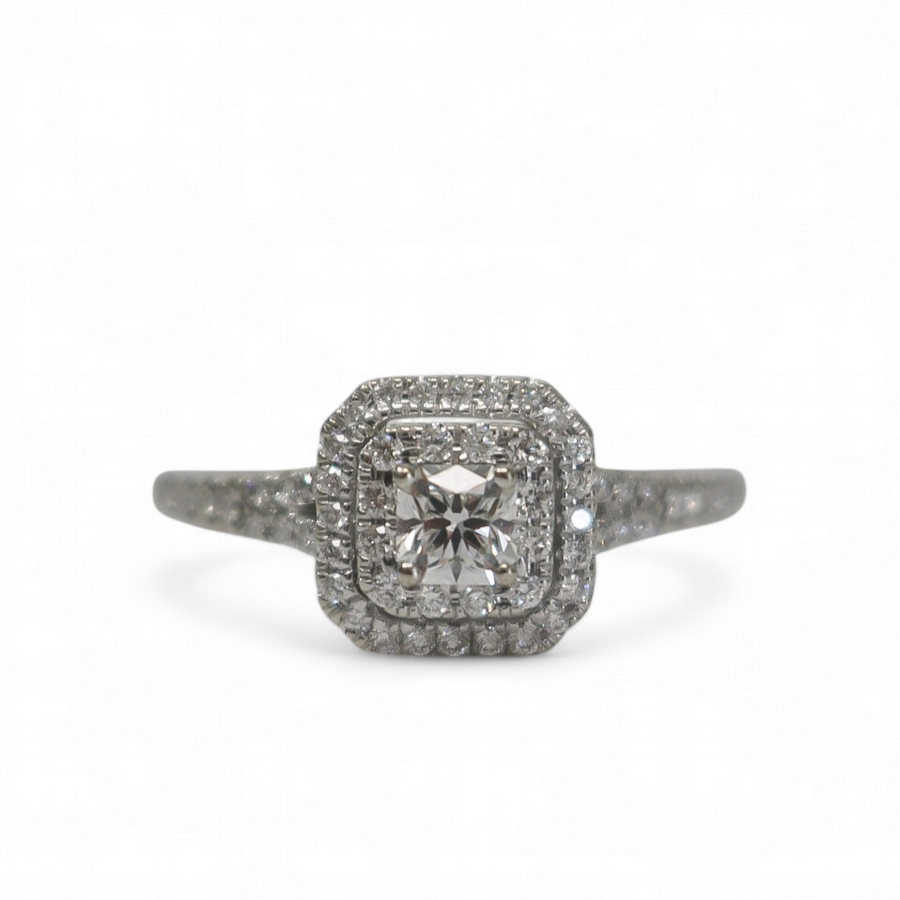 DOUBLE HALO DIAMOND RING