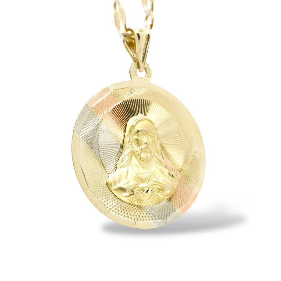 YELLOW GOLD RELIGIOUS PENDANT