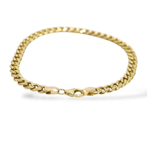 YELLOW GOLD MONACO CUBAN LINK BRACELET