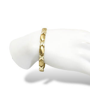 YELLOW GOLD XOXO LINK LADY'S BRACELET