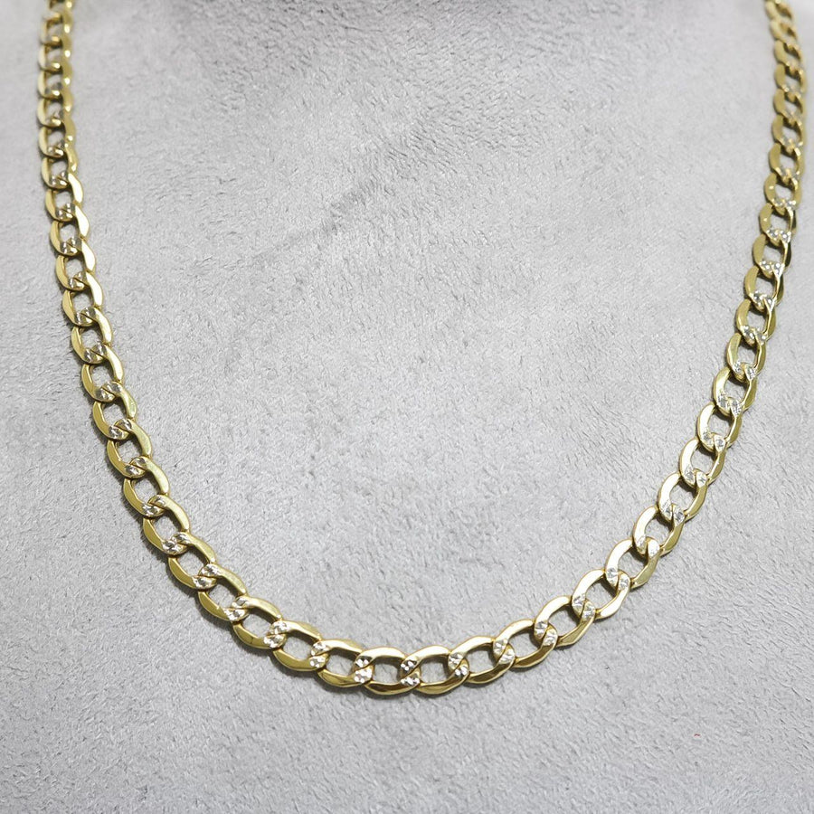 Two Tone Gold Cuban Link Chain