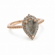 Load image into Gallery viewer, ROSE GOLD TEAR DROP DIAMOND RING
