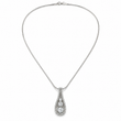 Load image into Gallery viewer, GOLD DIAMOND TEARDROP PENDANT NECKLACE
