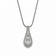 Load image into Gallery viewer, GOLD DIAMOND TEARDROP PENDANT NECKLACE
