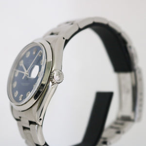 ROLEX DATE BLUE DIAL STAINLESS STEEL