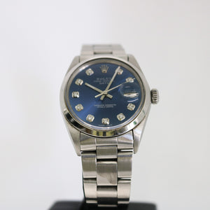 ROLEX DATE BLUE DIAL STAINLESS STEEL