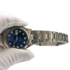 ROLEX DATE BLUE DIAL STAINLESS STEEL