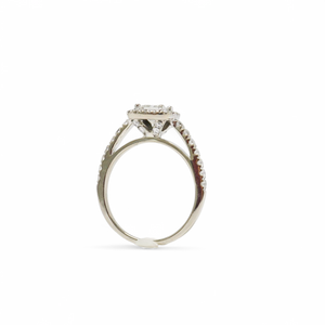 WHITE GOLD NATURAL DIAMOND LADY'S RING SET