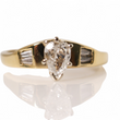 Load image into Gallery viewer, YELLOW GOLD LADY'S RING WITH NATURAL PEAR CUT DIAMOND
