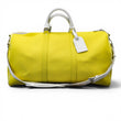 Load image into Gallery viewer, PREOWNED LOUIS VUITTON VIRGIL ABLOH YELLOW LEATHER  KEEPALL BANDOULIERE 50
