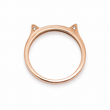 Load image into Gallery viewer, CAT SHAPE ROSE RING GOLD
