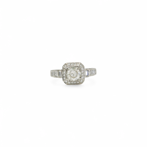 WHITE GOLD MULTI NATURAL DIAMOND LADY'S RING