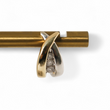Load image into Gallery viewer, TWO TONE GOLD EARRINGS WITH NATURAL DIAMONDS
