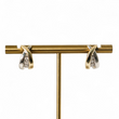 Load image into Gallery viewer, TWO TONE GOLD EARRINGS WITH NATURAL DIAMONDS
