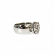 Load image into Gallery viewer, WHITE GOLD FLOWER CLUSTER BAND RING
