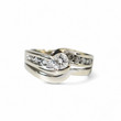 Load image into Gallery viewer, WHITE GOLD LADY'S RING WITH NATURAL DIAMONDS
