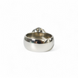 Load image into Gallery viewer, WHITE GOLD FLOWER CLUSTER BAND RING
